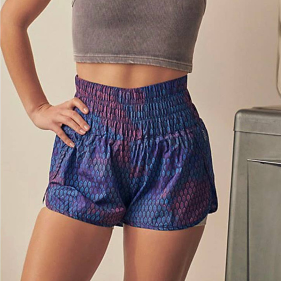 Free People Pants - Free People Movement the way home shorts and blue top in xs from live show